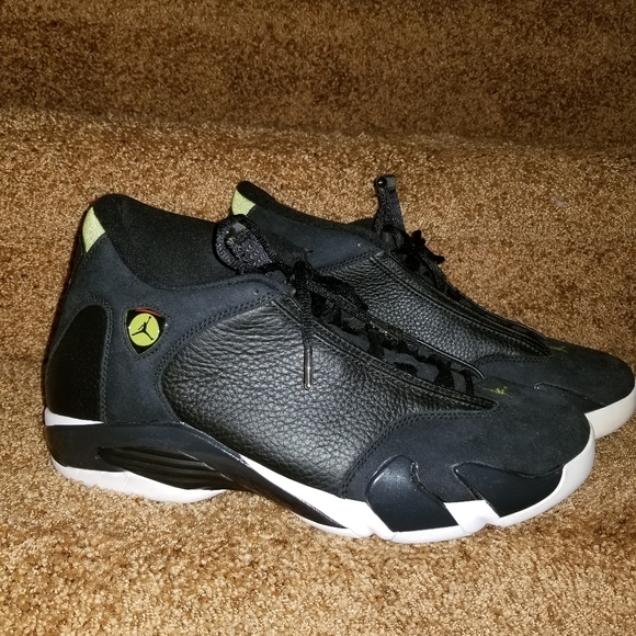 jordan 14 black lime green